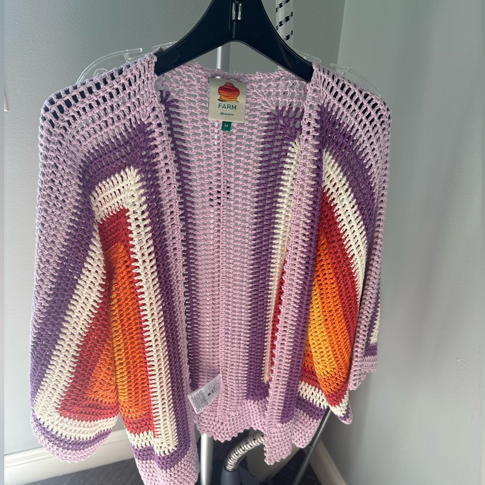 FARM RIO crochet sweater size M BRAND NEW!